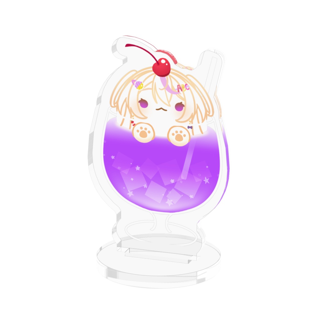 ひななオリジナルアクリルスタンド(クリームソーダ)illust.@CORNPOTA_art2様