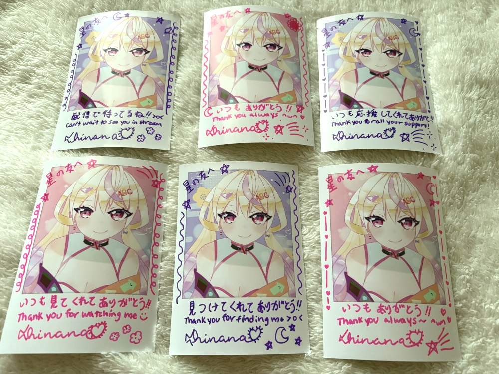 ひななオリジナルチェキ1枚（油性ペンサイン入り）