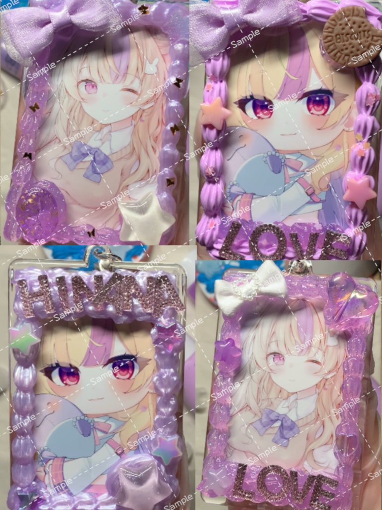 オリジナルハンドメイドデコチェキ（スイーツ風）４種類