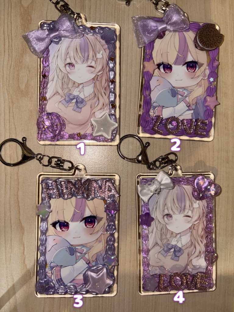 オリジナルハンドメイドデコチェキ(スイーツ風)4種類