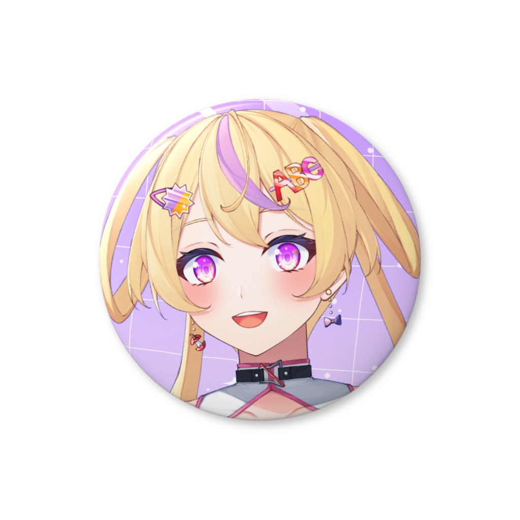 ひなな英会話教師缶バッジ１（44mm）