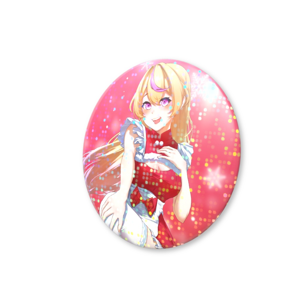 ひななウイルス2025年冬グッズ(クリスマス)缶バッジ44mm