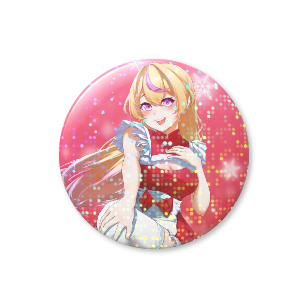 ひななウイルス2025年冬グッズ（クリスマス）缶バッジ44mm