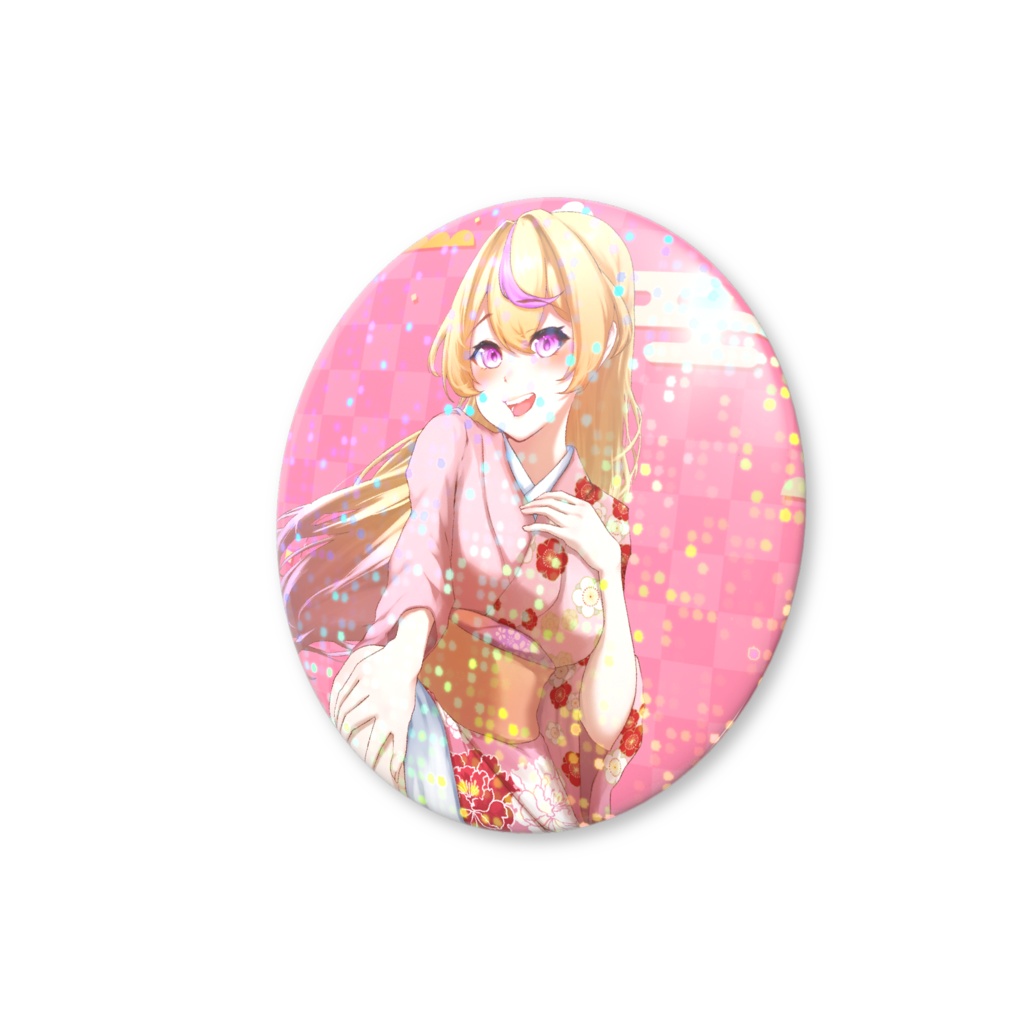 ひななウイルス2025年冬グッズ(お正月)缶バッジ44mm