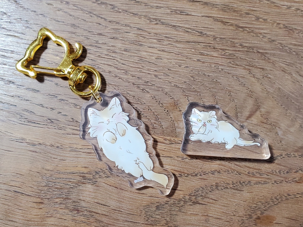 もふたミニアクリルキーホルダー&スタンドセット