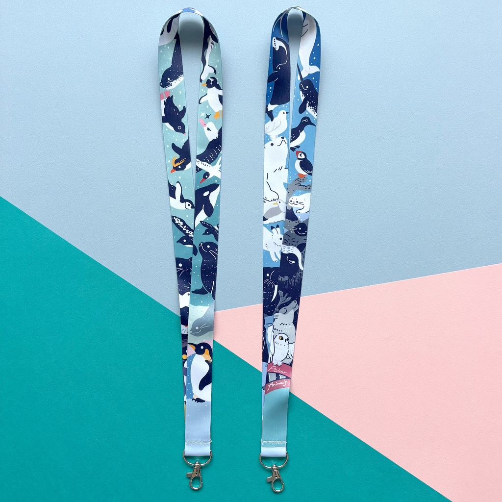 南極北極のネックストラップ