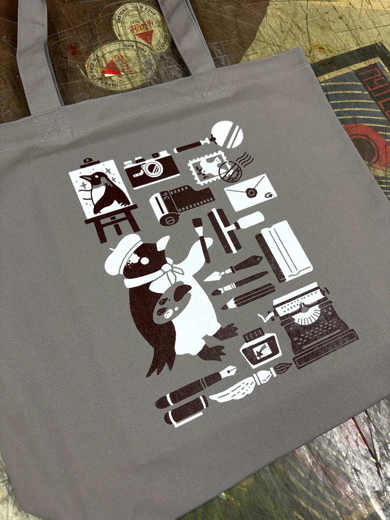 B4タテのトートバッグ【ジェンツーくんの創作グッズ】