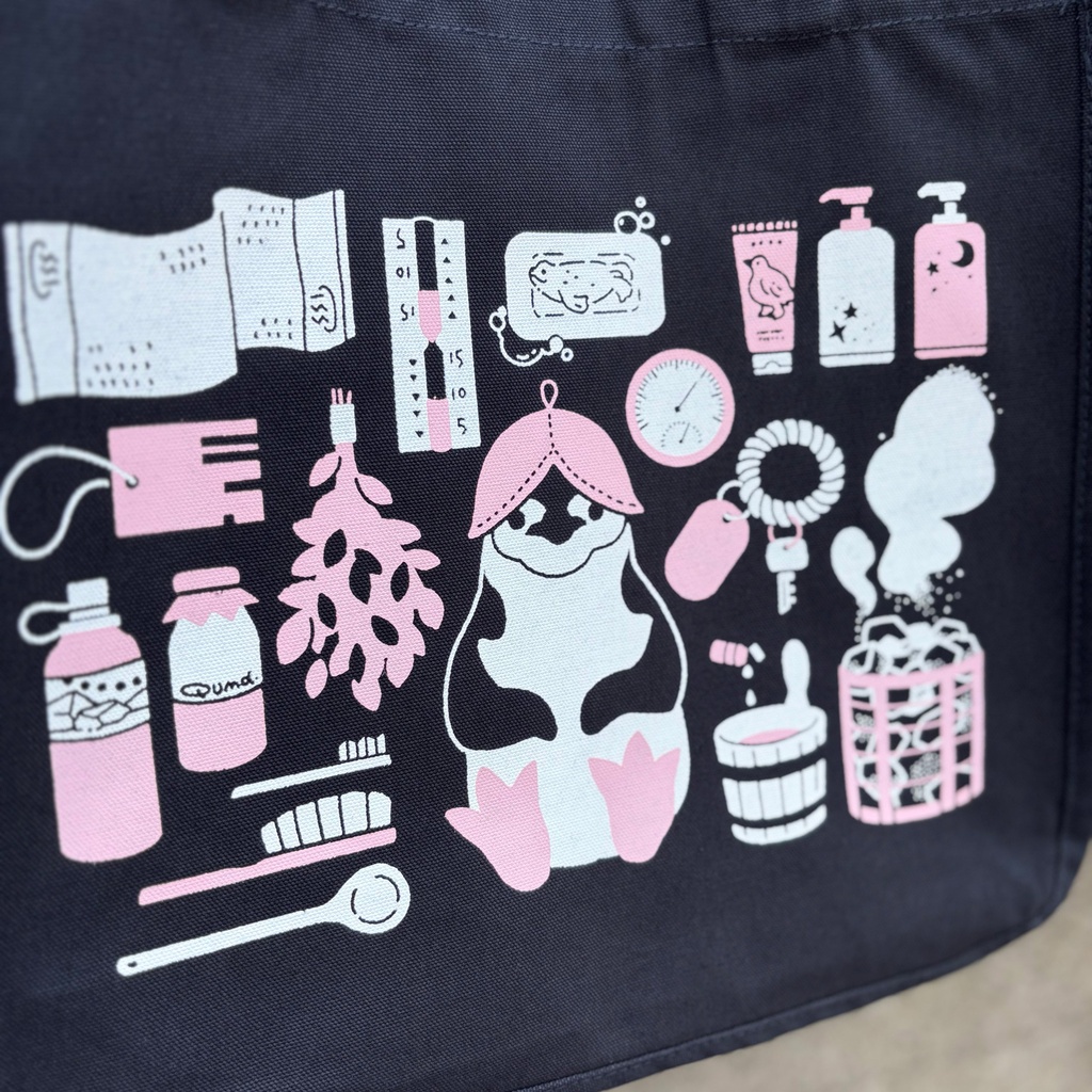 A4ヨコのトートバッグ【ヒゲペンくんのスパグッズ】