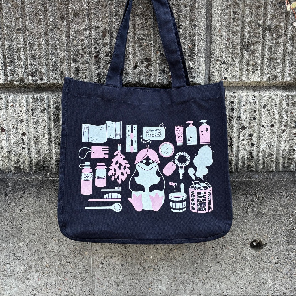 A4ヨコのトートバッグ【ヒゲペンくんのスパグッズ】