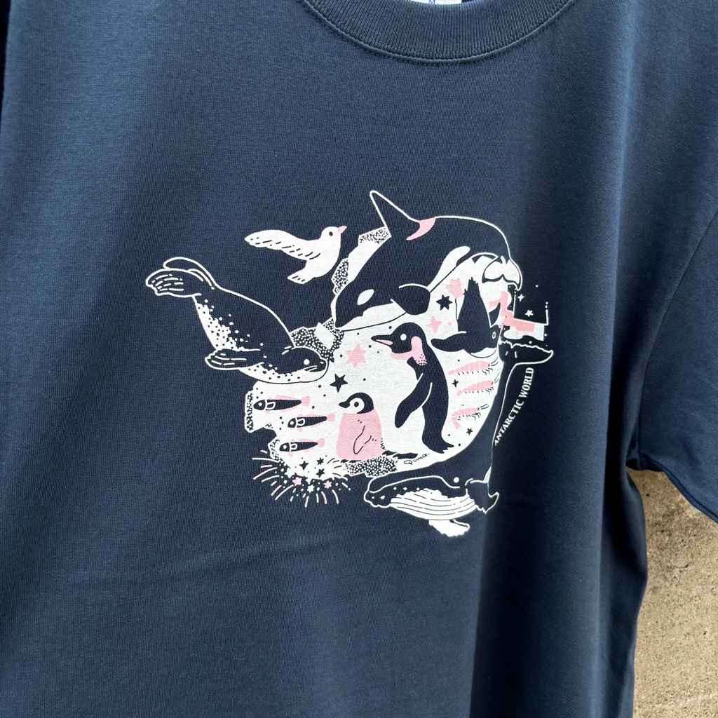 手刷りTシャツ2026【南極ってなんだ?】