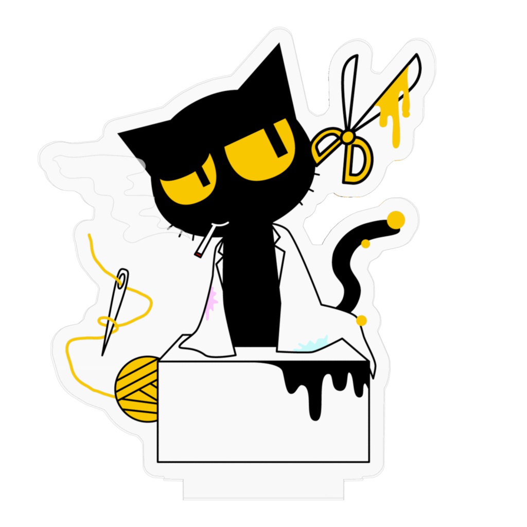 クロネコアクリルフィギュア