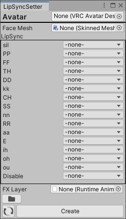 【VRChat用・Unity拡張】拡張リップシンク作成支援ツール(LipSyncSetter)