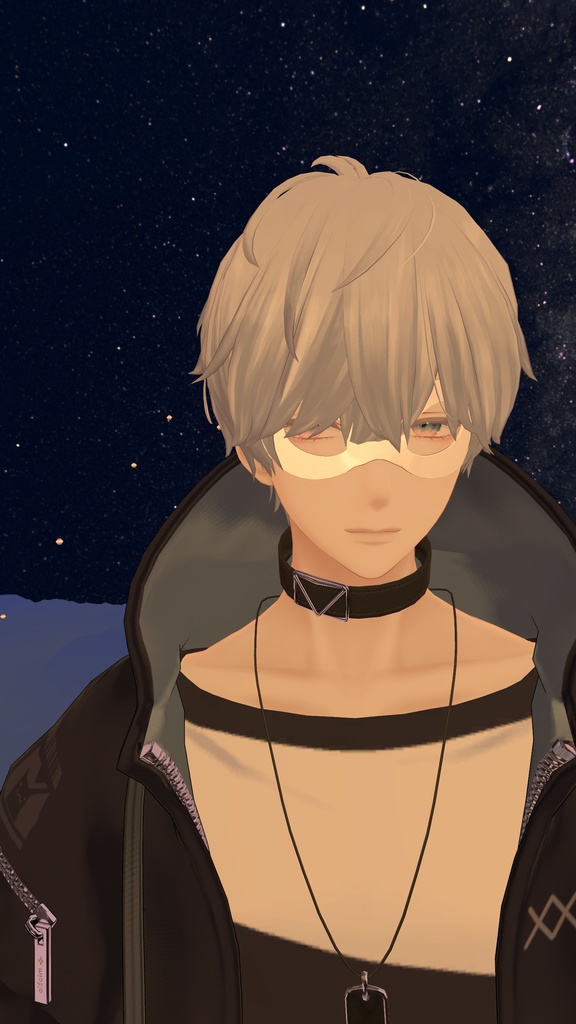 【無料】Simple Mask(取り外しギミック付き)