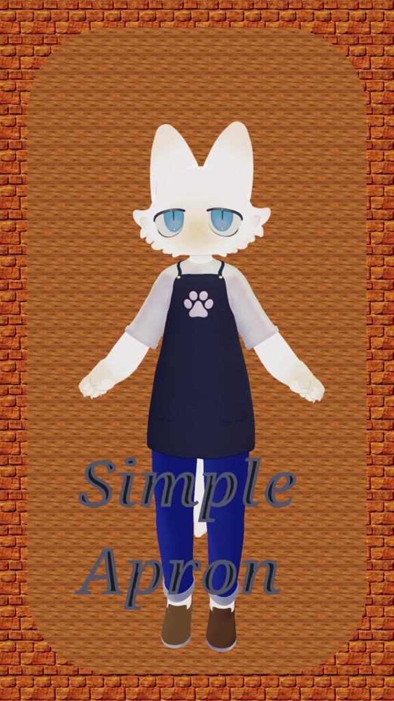 【フィニシフ君対応】シンプルエプロン