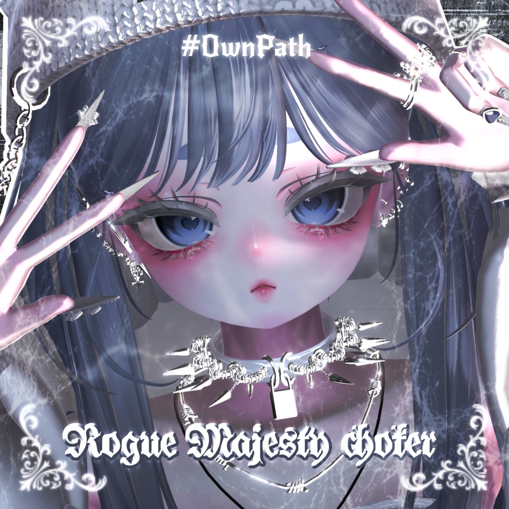 【10アバター対応】Rogue Majesty choker【MA対応】