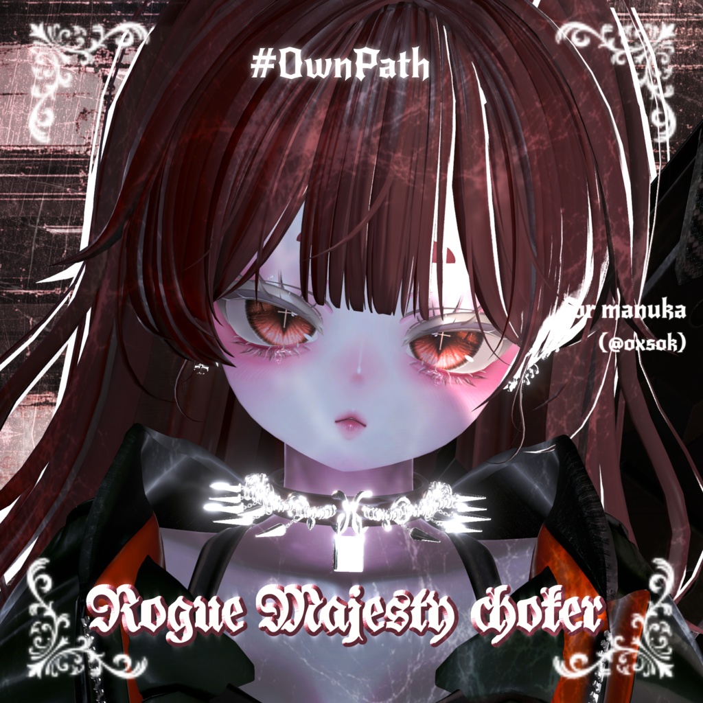 【10アバター対応】Rogue Majesty choker【MA対応】