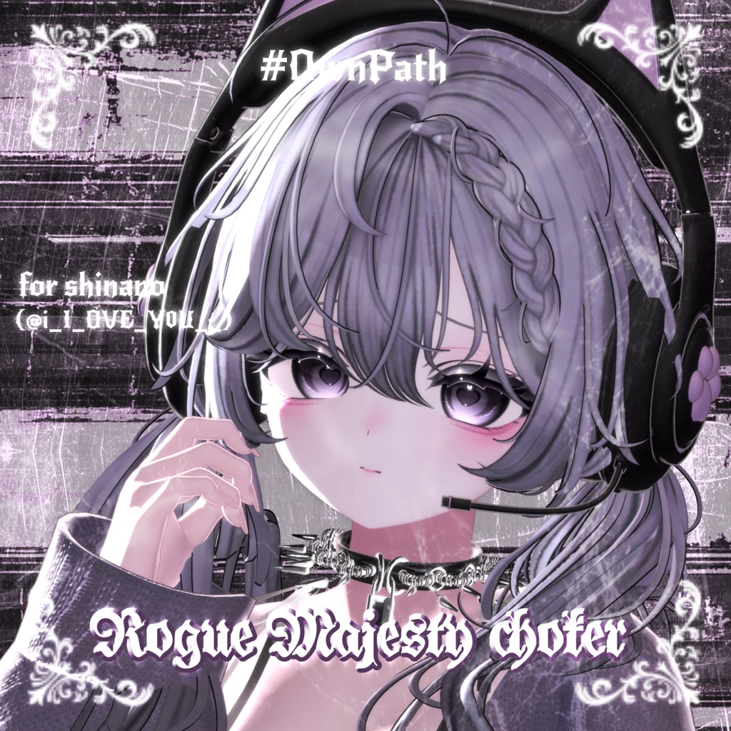 【10アバター対応】Rogue Majesty choker【MA対応】