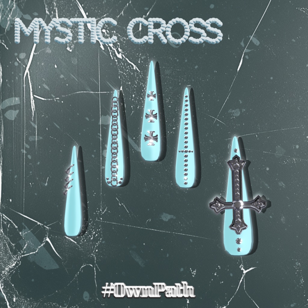 【18アバター対応】Mystic Cross long nail【MA対応】