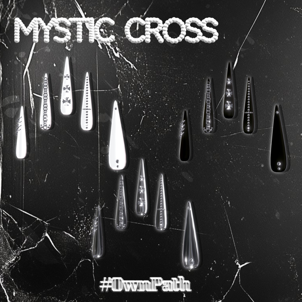 【18アバター対応】Mystic Cross long nail【MA対応】