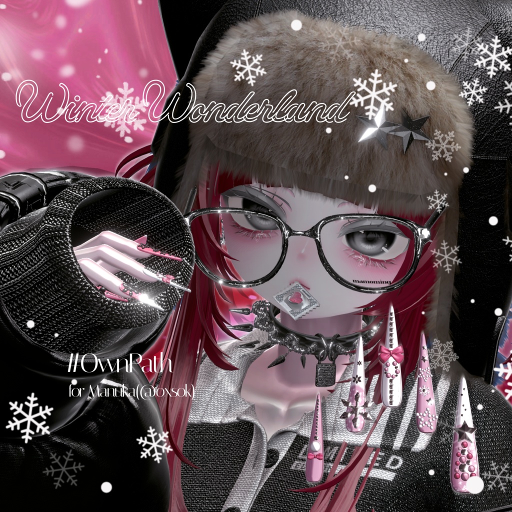 【14アバター対応】Winter Wonderland long nail【MA対応】