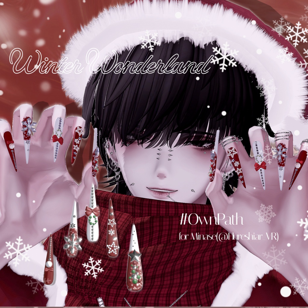 【14アバター対応】Winter Wonderland long nail【MA対応】