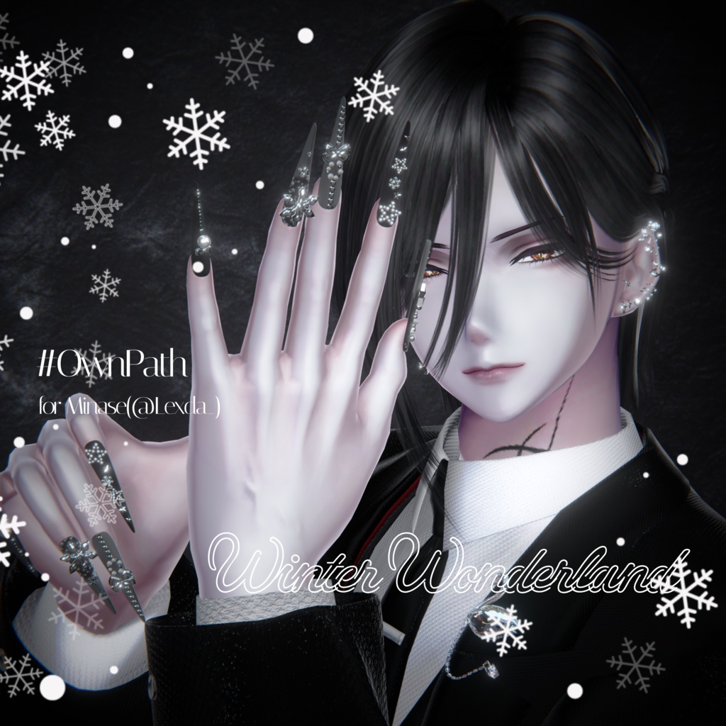 【14アバター対応】Winter Wonderland long nail【MA対応】