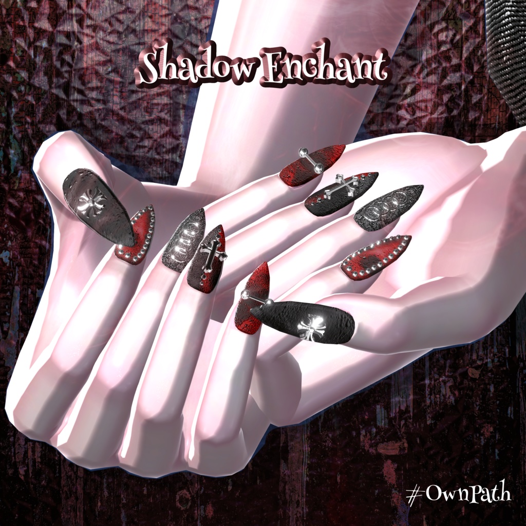 【13アバター対応】Shadow Enchant Nail【MA対応】