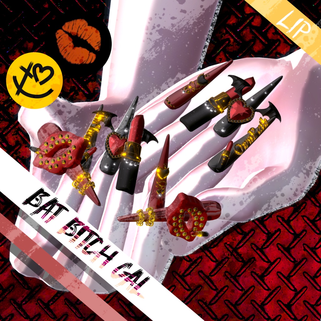 【12アバター対応】Bat Bitch GAL long Nail【MA対応】