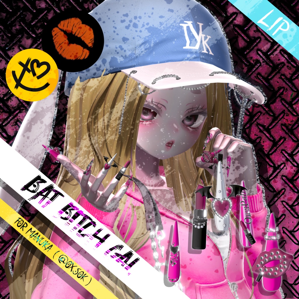 【12アバター対応】Bat Bitch GAL long Nail【MA対応】