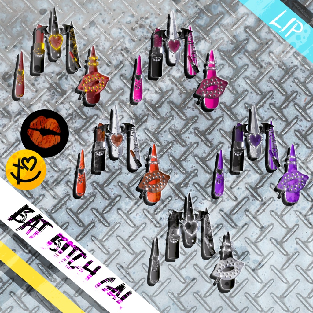 【12アバター対応】Bat Bitch GAL long Nail【MA対応】