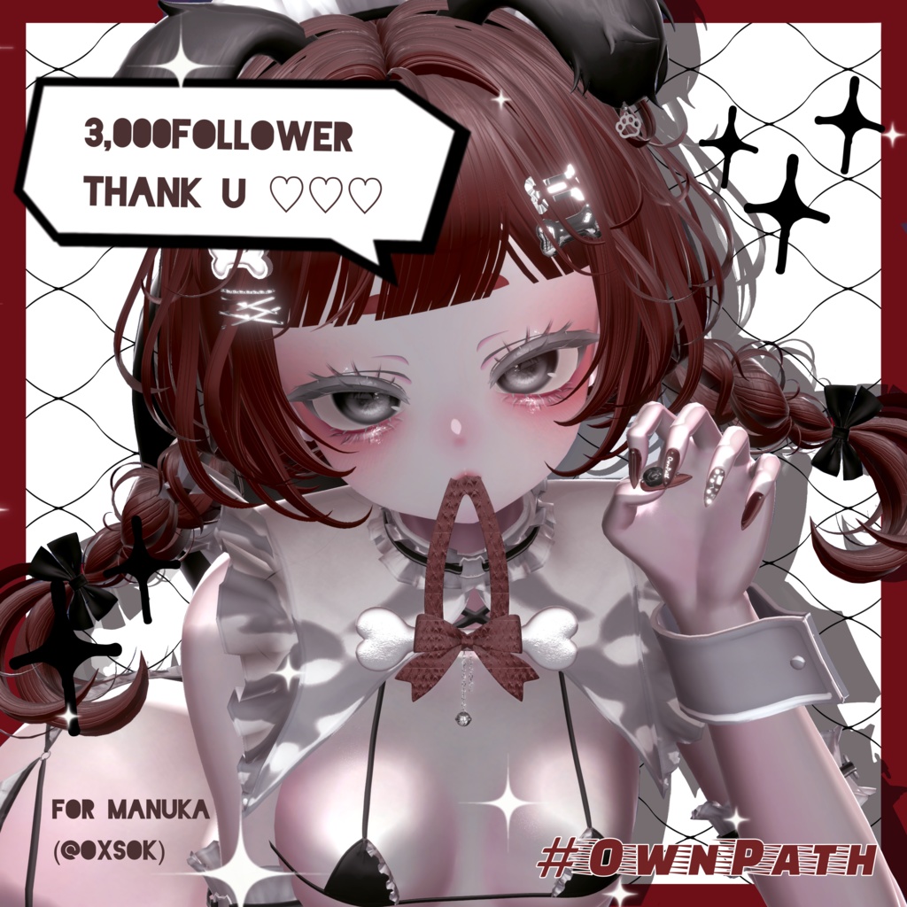 【17アバター対応】3,000人大感謝short naill【MA対応】