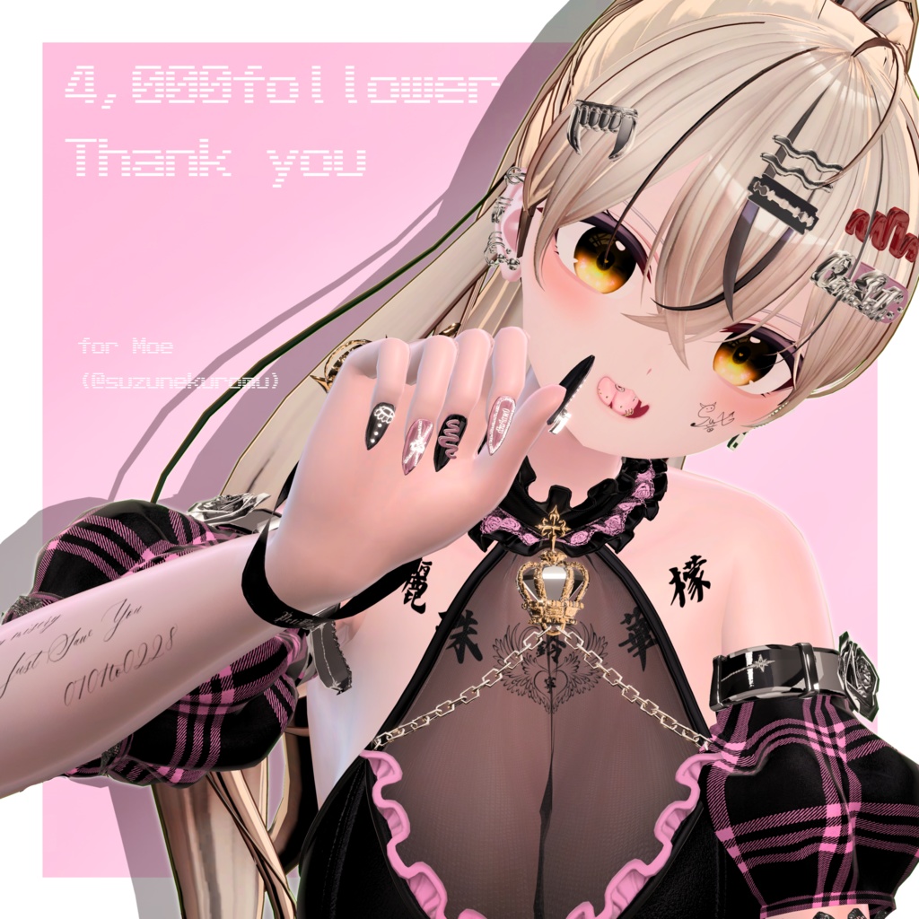 【18アバター対応】4,000人大感謝short nail【MA対応】