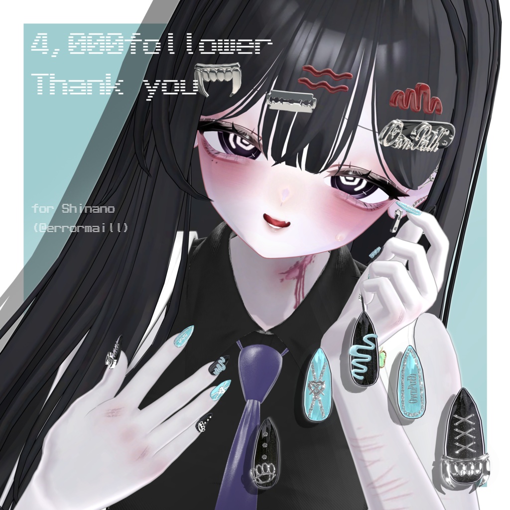 【18アバター対応】4,000人大感謝short nail【MA対応】