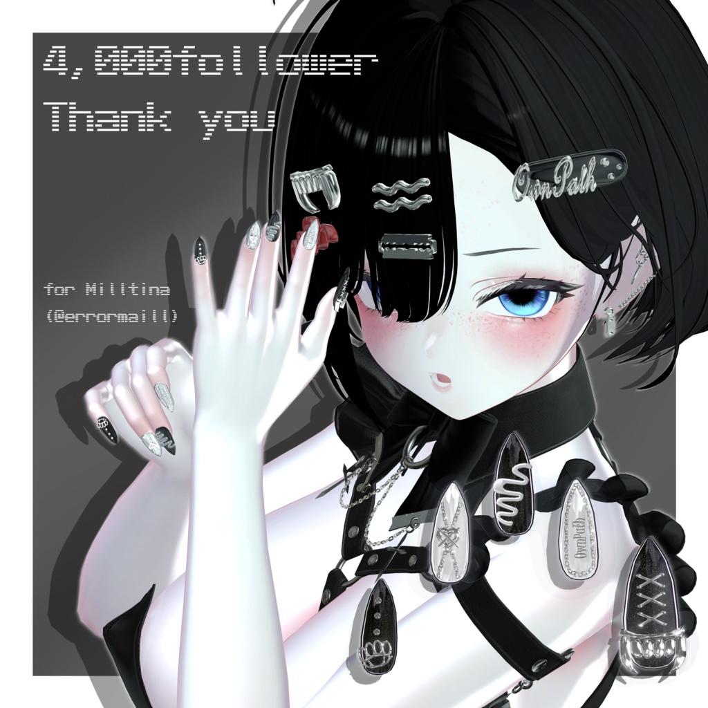 【18アバター対応】4,000人大感謝short nail【MA対応】