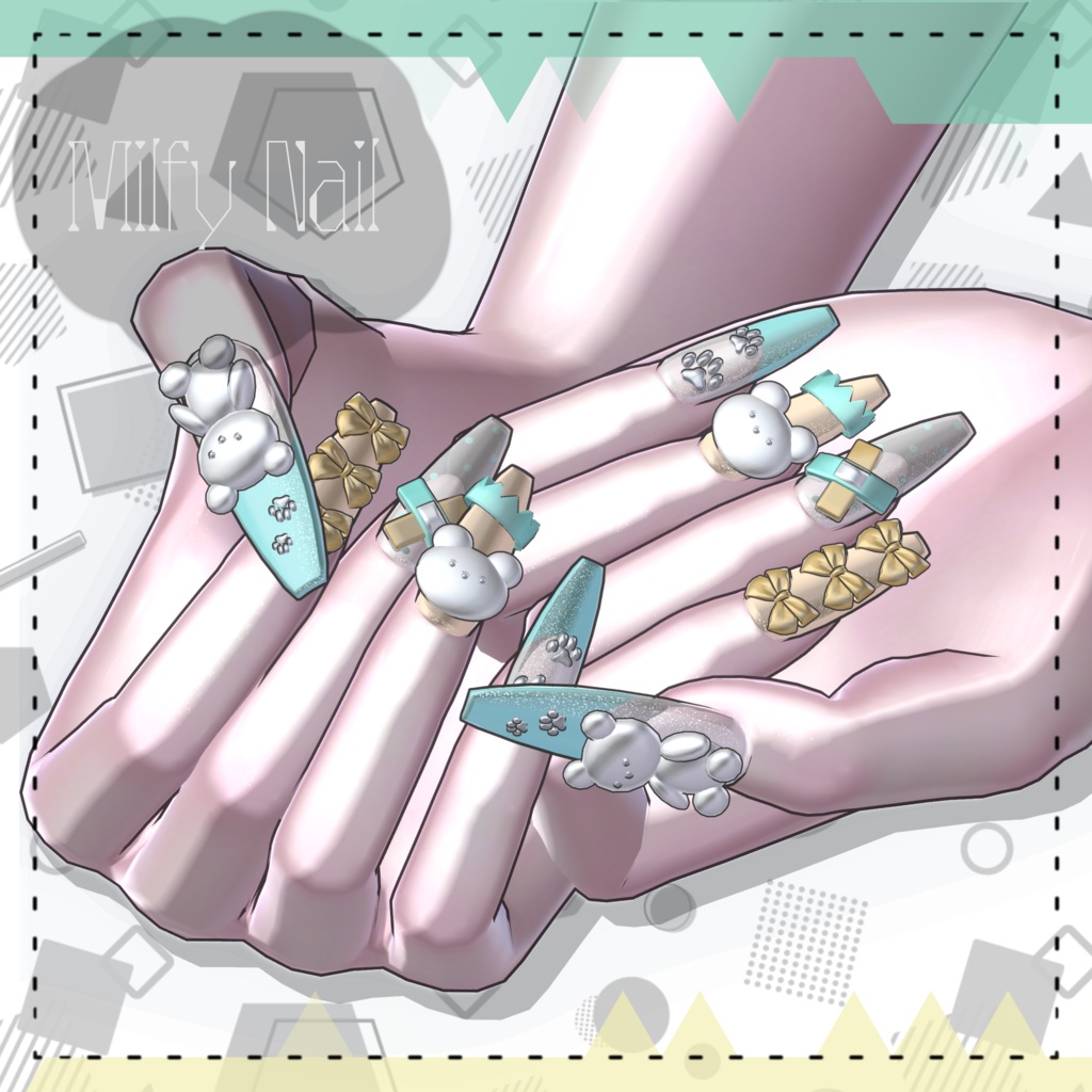 【12アバター対応】Milfyちゃんmotif Nail【MA対応】