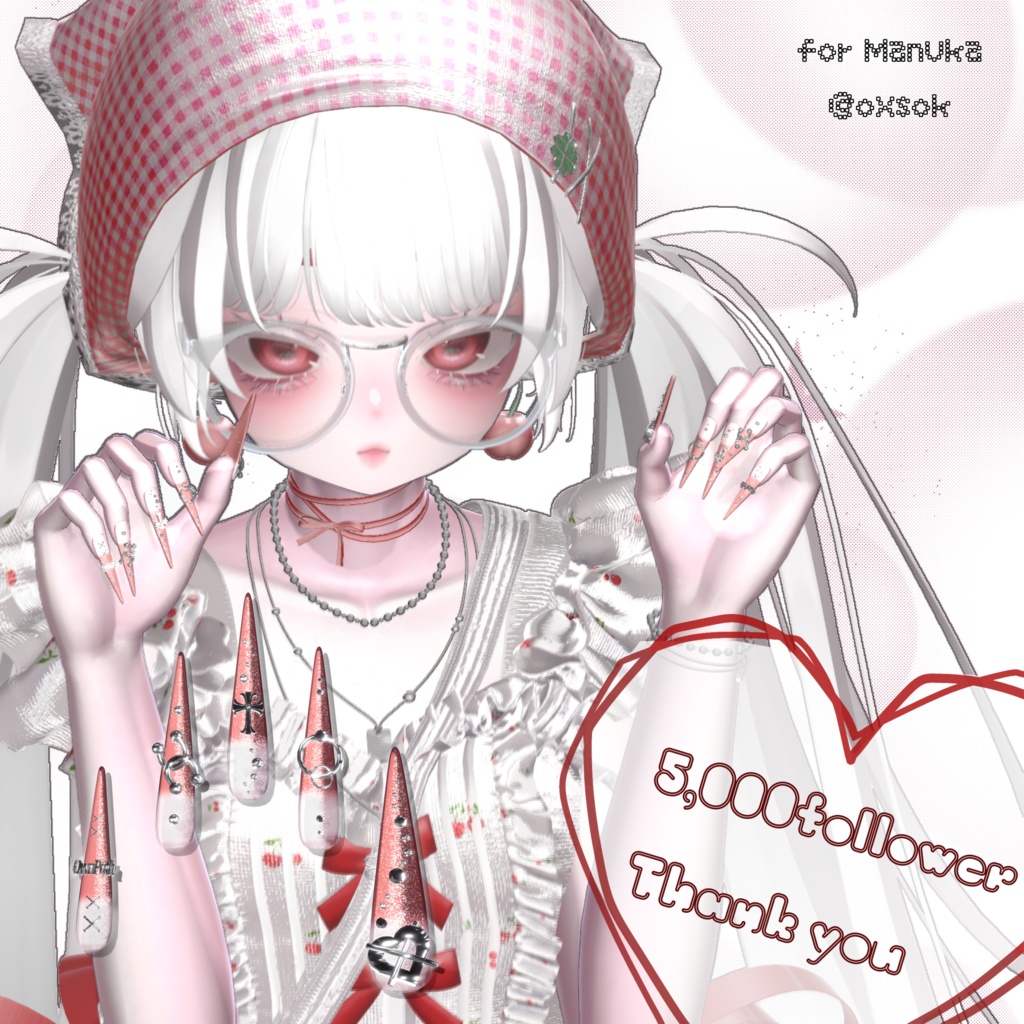 【23アバター対応】5,000人大感謝Long Nail【MA対応】