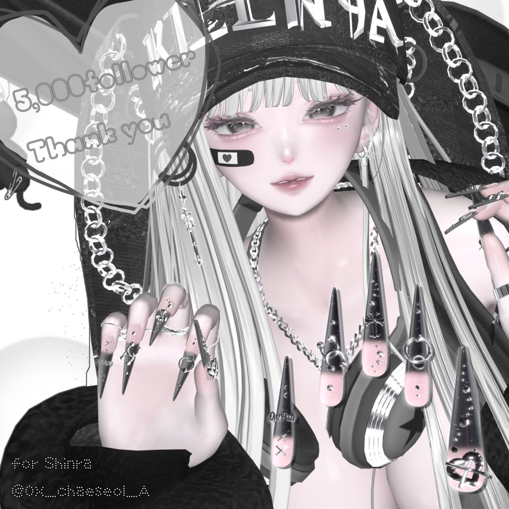 【23アバター対応】5,000人大感謝Long Nail【MA対応】