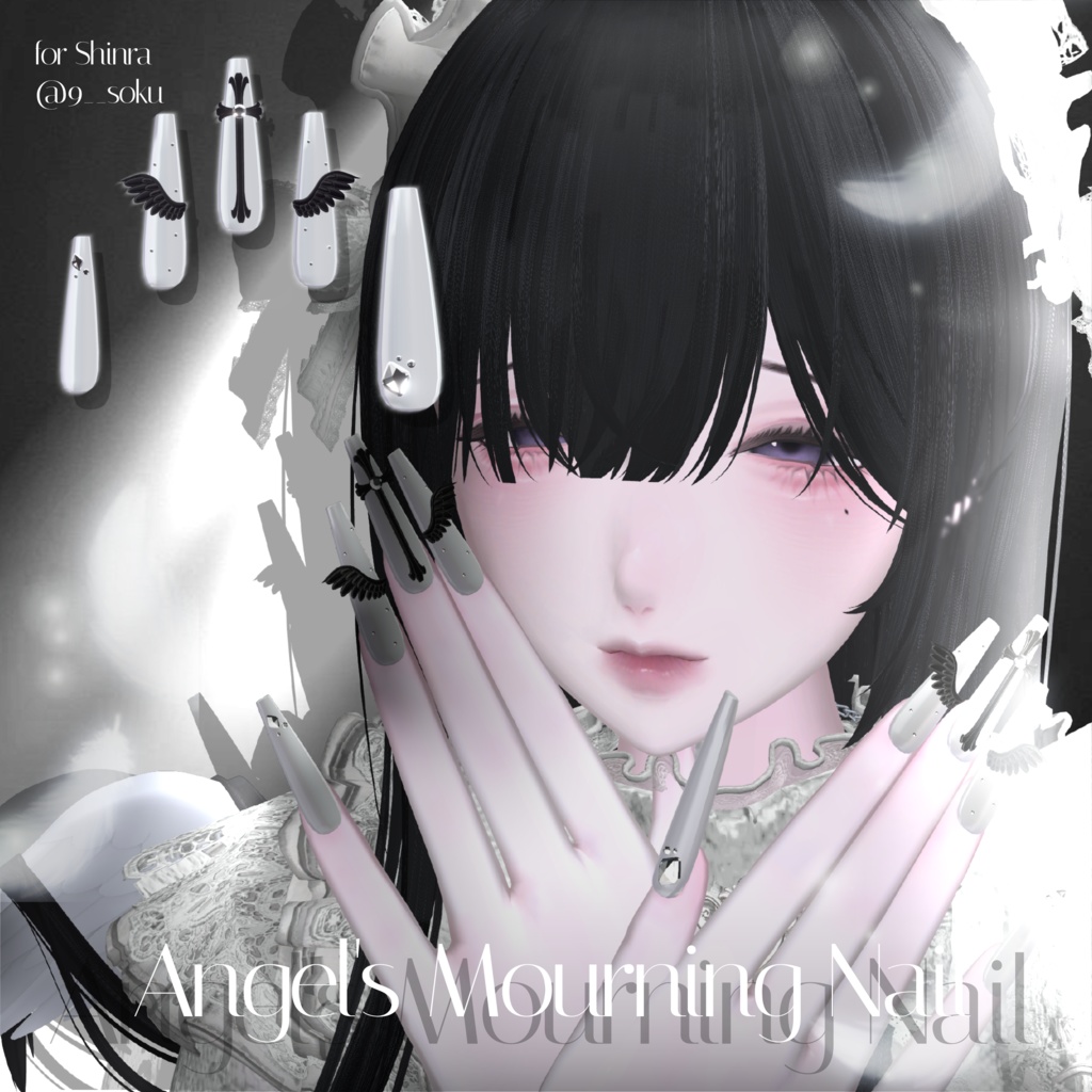 19アバター対応🪽‪Angels Mourning Nail☦︎︎【MA対応】