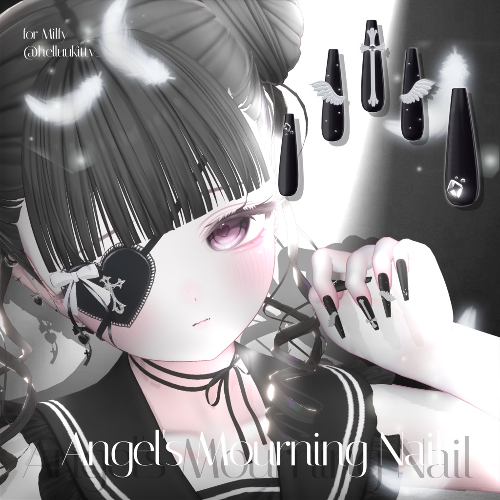 20アバター対応🪽Angels Mourning Nail☦︎︎【MA対応】