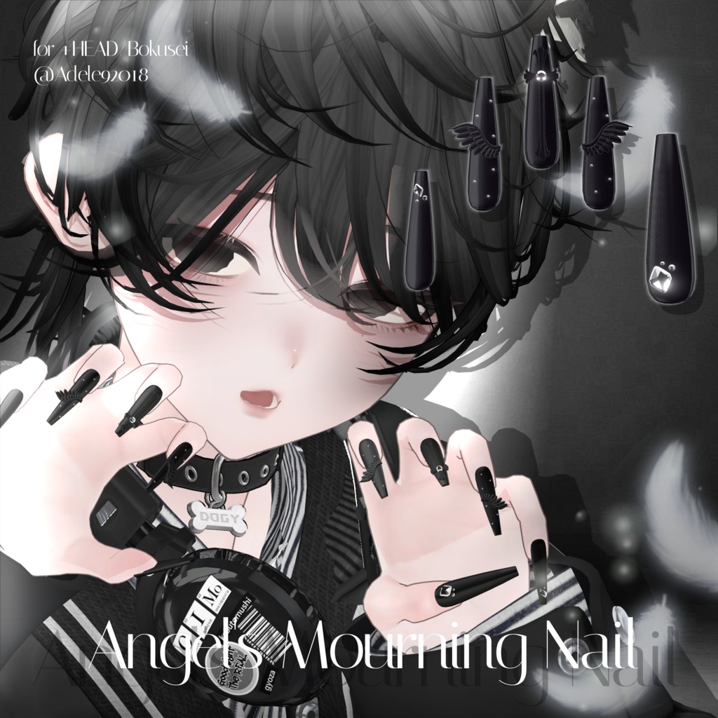 20アバター対応🪽Angels Mourning Nail☦︎︎【MA対応】
