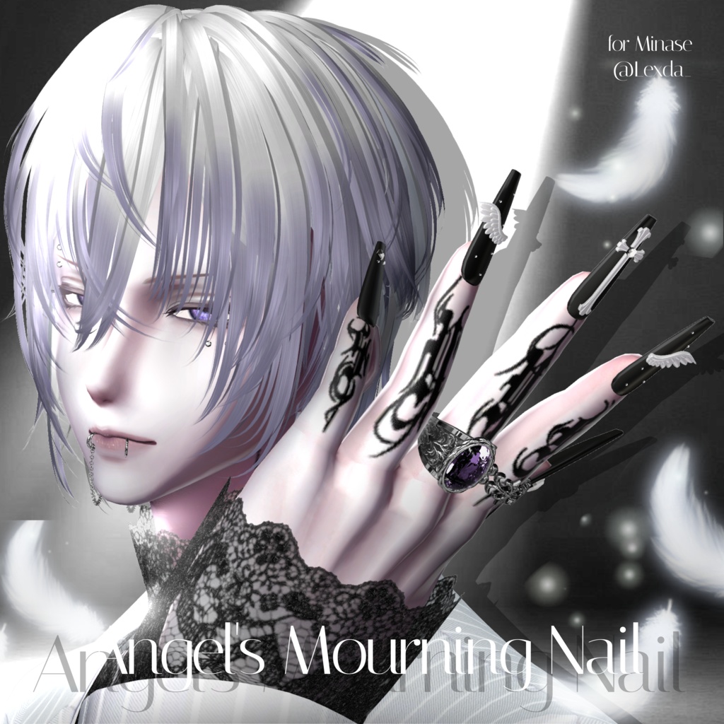 20アバター対応🪽Angels Mourning Nail☦︎︎【MA対応】