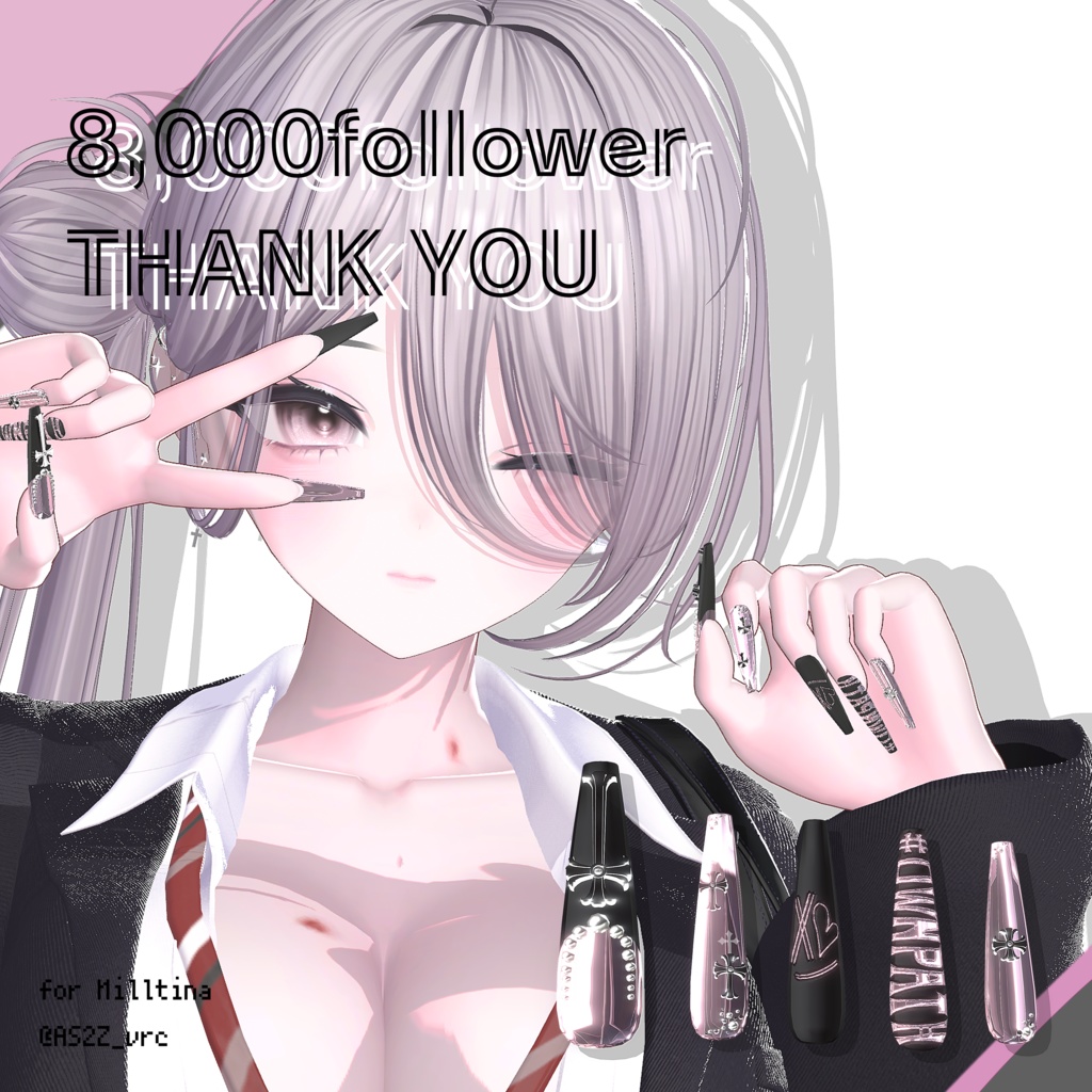 23アバター対応🌟☻#OwnPath 8000人大感謝Nail【MA対応】