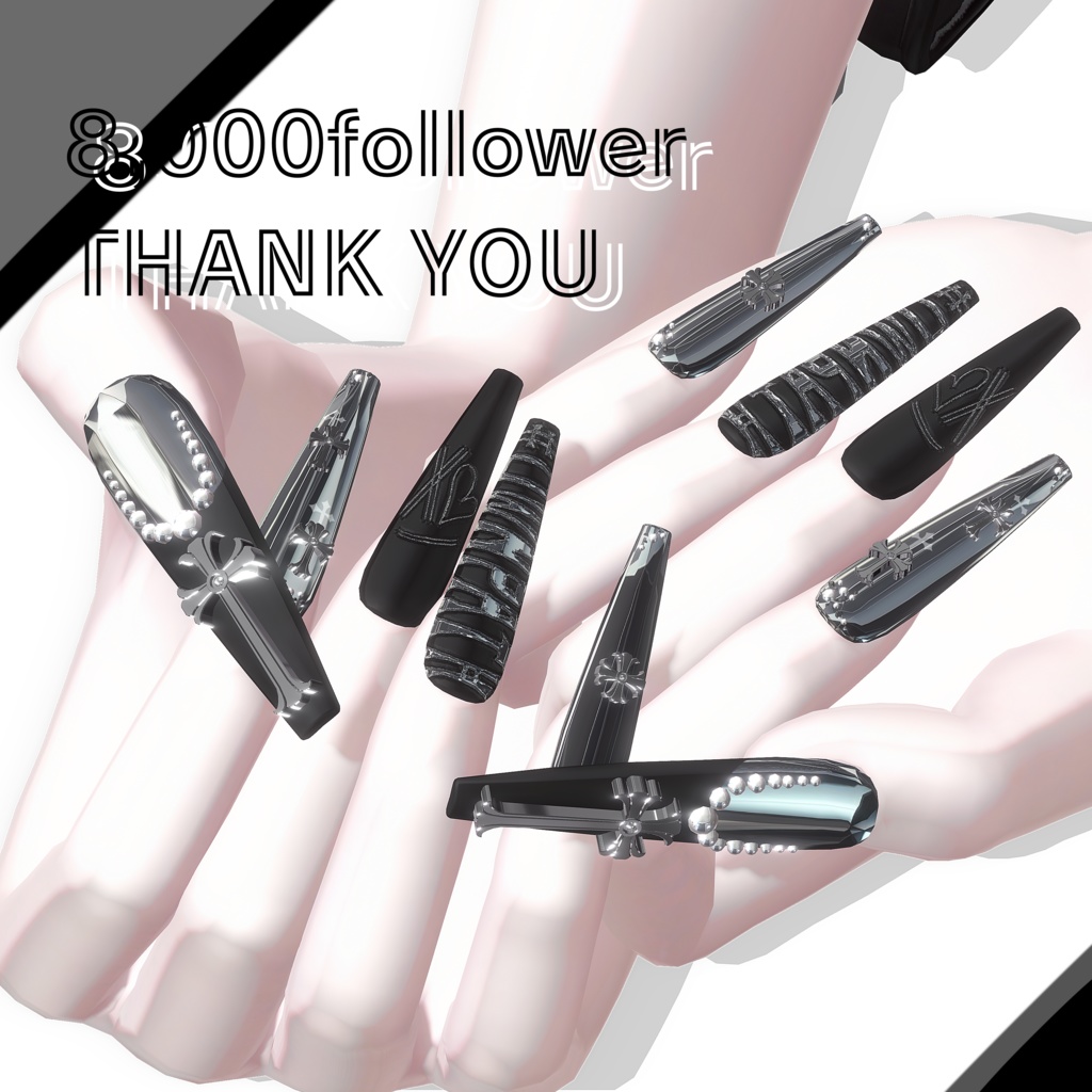 23アバター対応🌟☻#OwnPath 8000人大感謝Nail【MA対応】