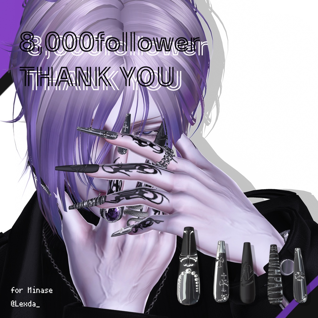 23アバター対応🌟☻#OwnPath 8000人大感謝Nail【MA対応】