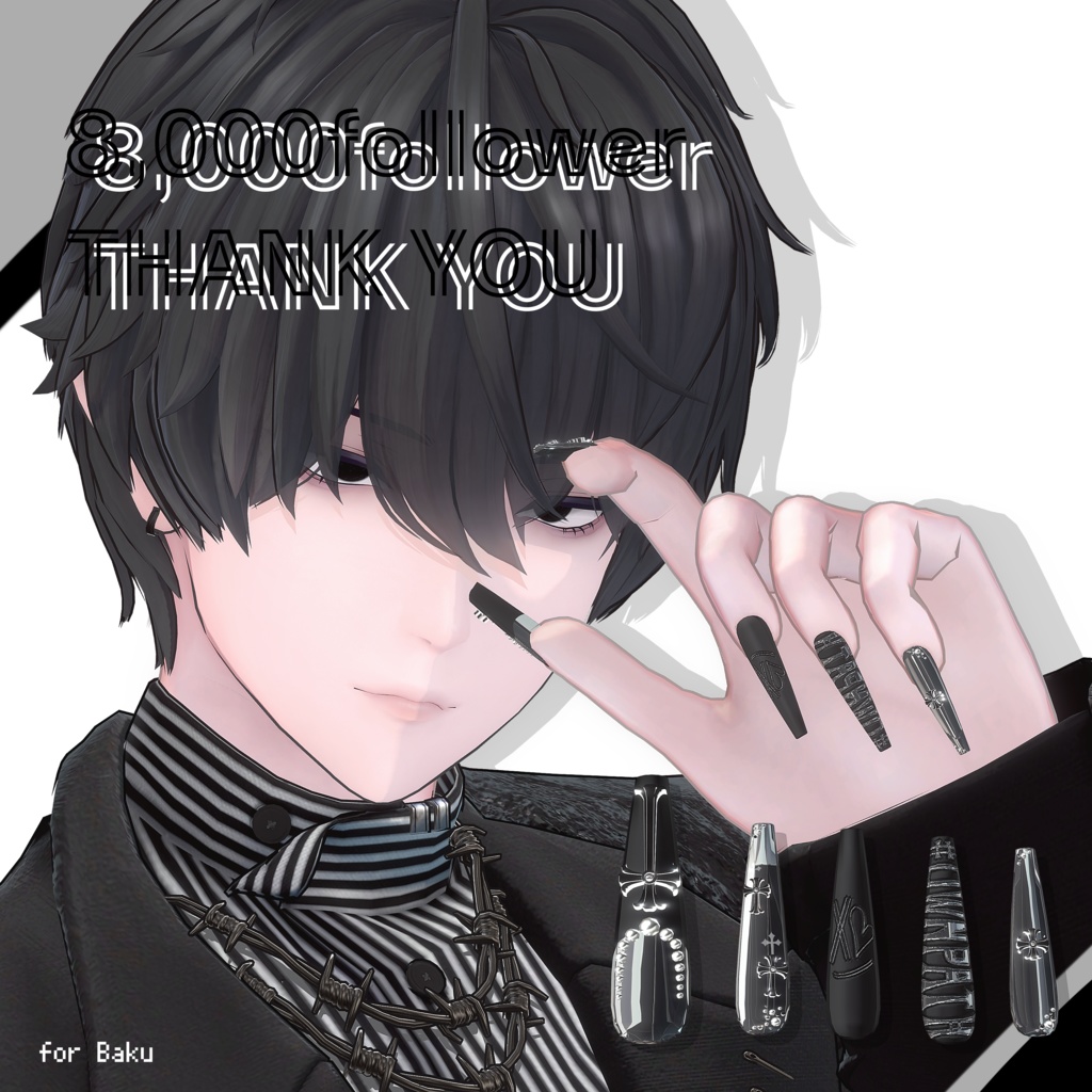 24アバター対応🌟☻#OwnPath 8000人大感謝Nail【MA対応】