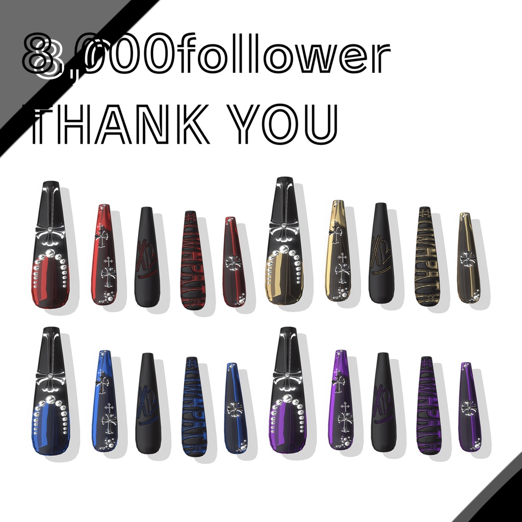 23アバター対応🌟☻#OwnPath 8000人大感謝Nail【MA対応】