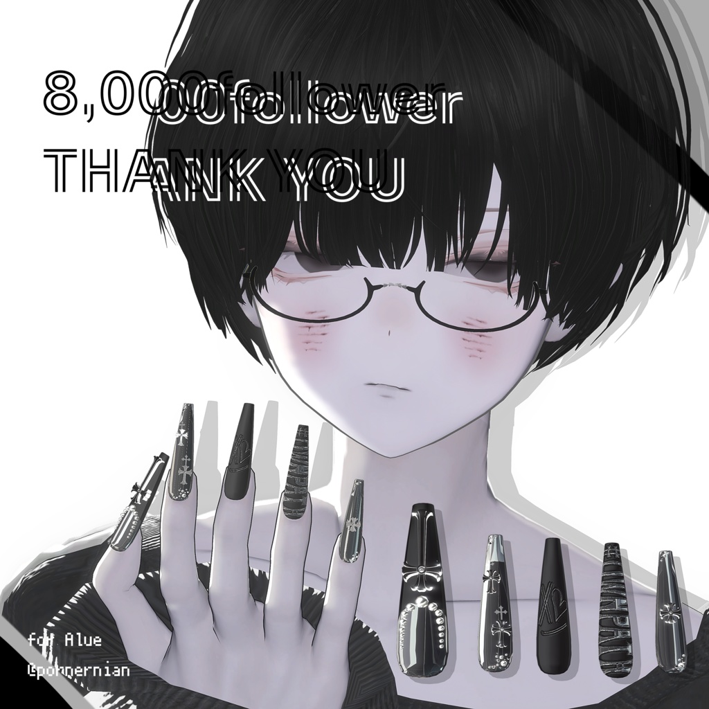 23アバター対応🌟☻#OwnPath 8000人大感謝Nail【MA対応】