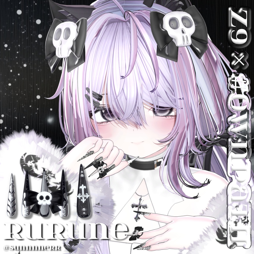 SALE🖤20アバター対応💀Z9×#OwnPathコラボ「Velour Requiem」🖤