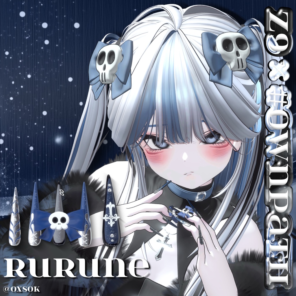 SALE🖤20アバター対応💀Z9×#OwnPathコラボ「Velour Requiem」🖤