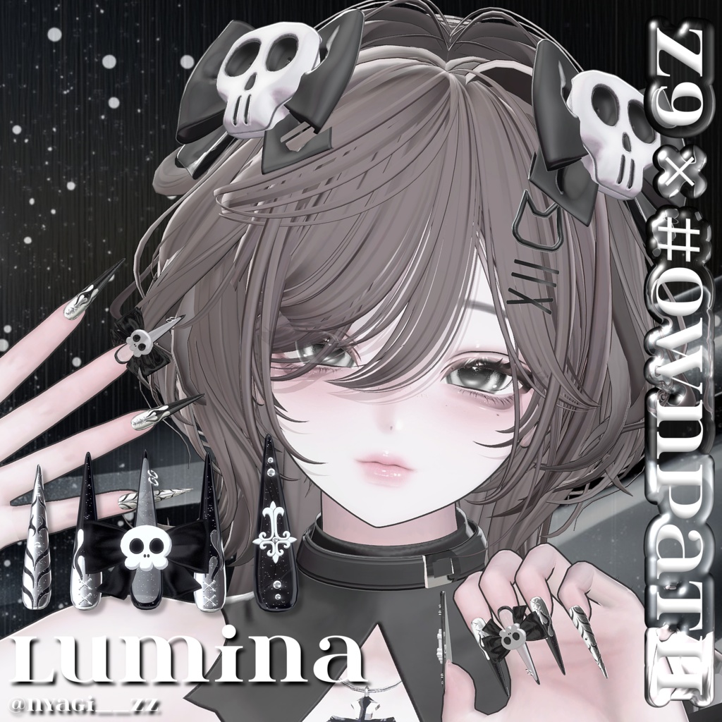 SALE🖤20アバター対応💀Z9×#OwnPathコラボ「Velour Requiem」🖤